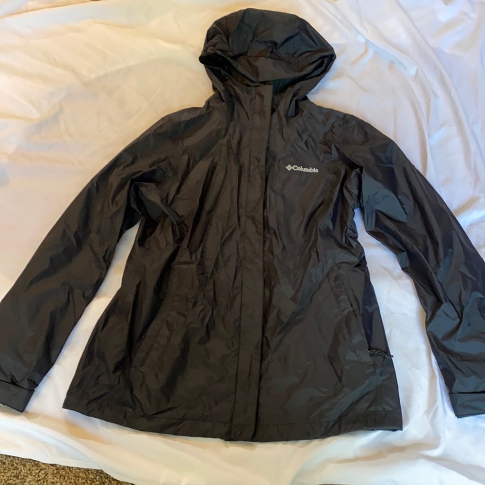 Black raincoat
